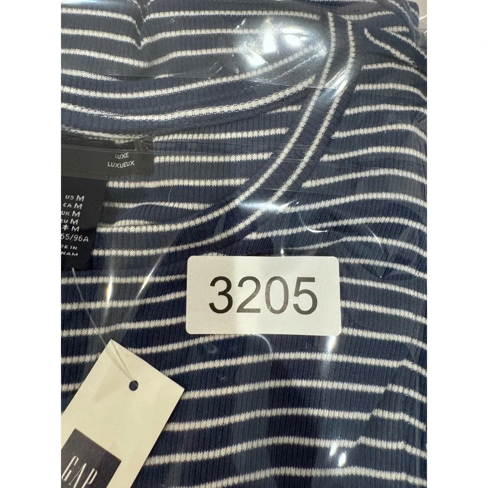 NWT GAP Women Striped Sleeveless Maxi Dress Size M Blue White Tank‎ Style - Picture 10 of 10